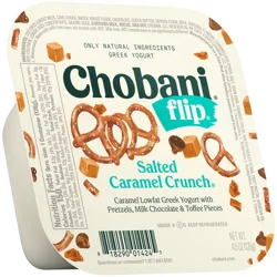 Chobani Flip Low-Fat Salted Caramel Crunch with Chocolate & Toffee Greek Yogurt 4.5oz