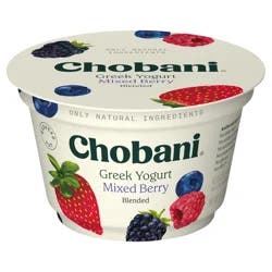 Chobani Low-Fat Mixed Berry Blended Greek Yogurt 5.3oz