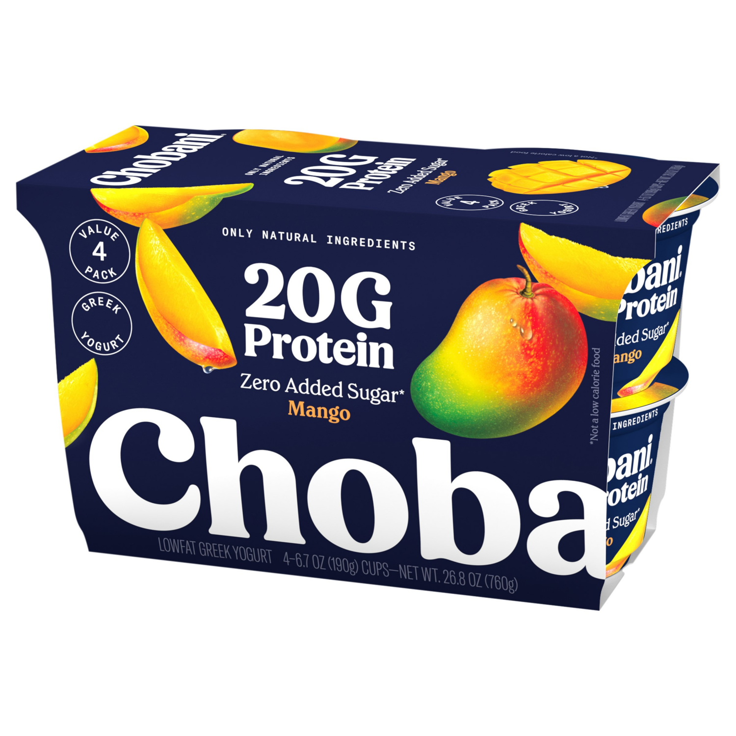 slide 3 of 7, Chobani Yogurt Protein Mango 4/6.7oz, 4/6.7 oz
