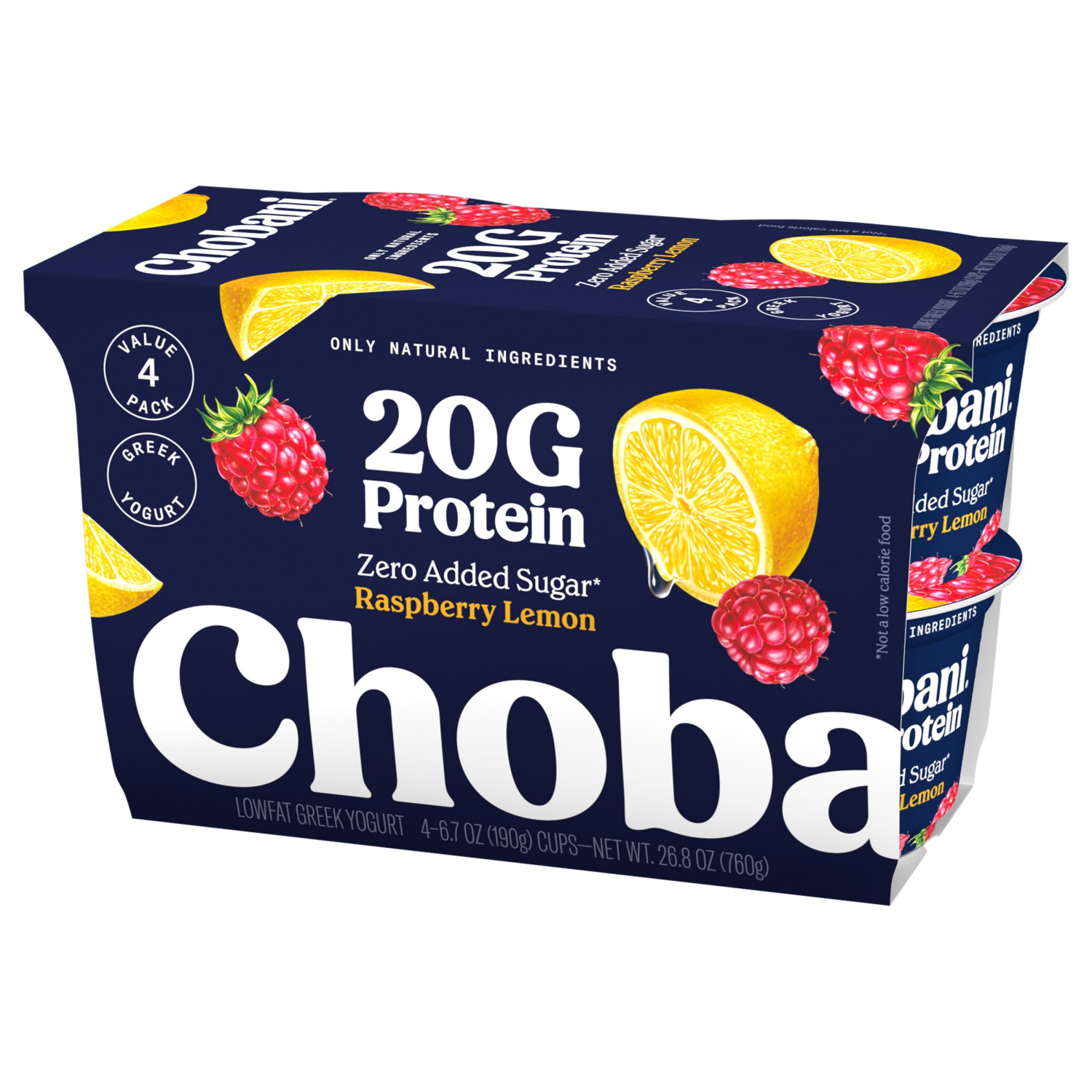 slide 3 of 7, Chobani Protein Raspberry Lemon 4/6.7 Oz, 4/6.7 oz