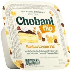 Chobani Flip Low-Fat Greek Yogurt Boston Cream Pie 4.5oz