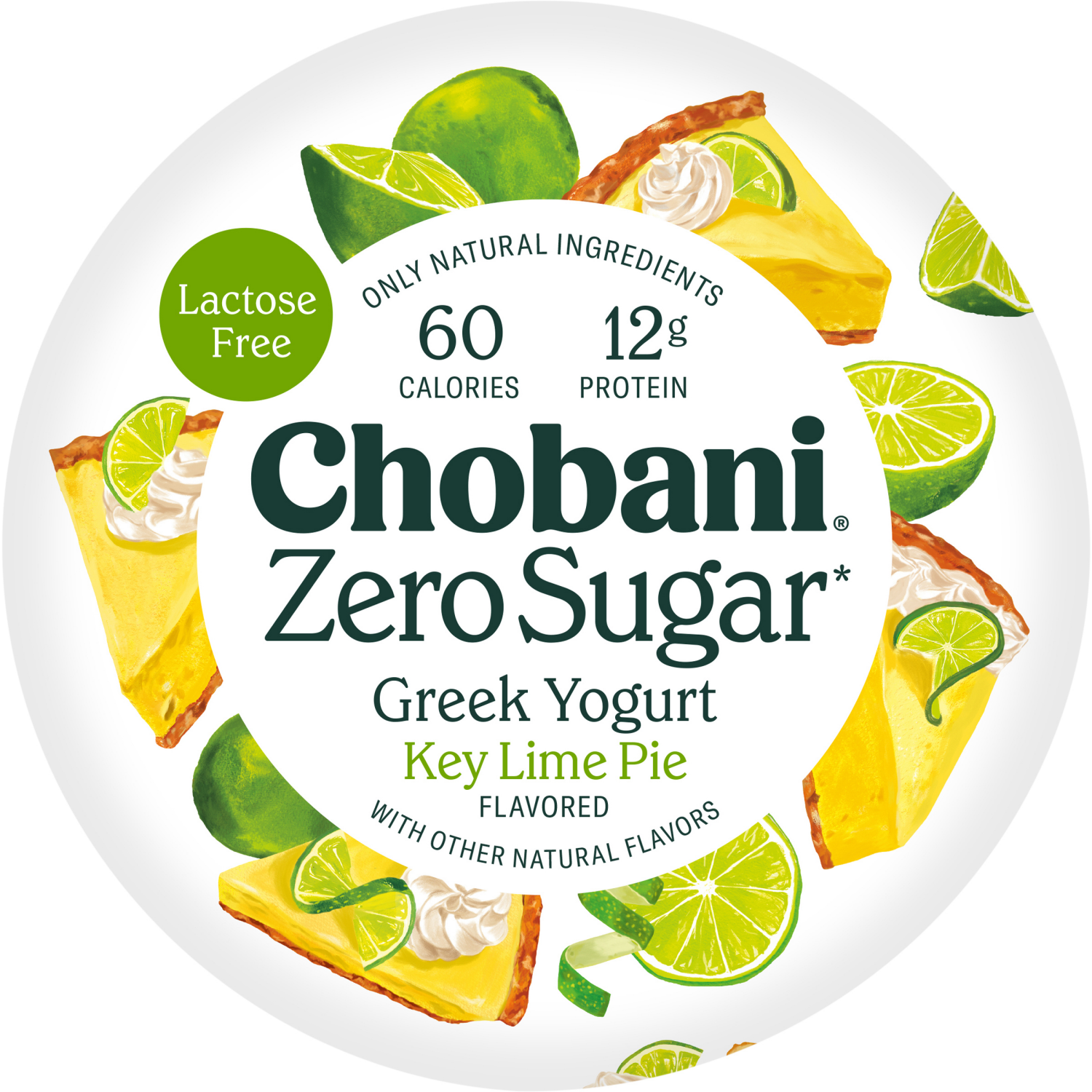 slide 4 of 5, Chobani Yogurt, Zero Sugar, Key Lime Pie, 5.3 oz