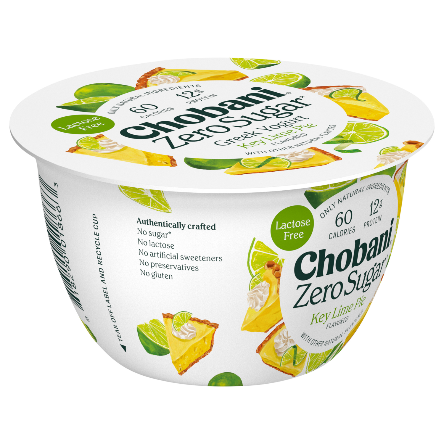 slide 5 of 5, Chobani Yogurt, Zero Sugar, Key Lime Pie, 5.3 oz