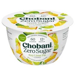 Chobani Yogurt, Zero Sugar, Key Lime Pie