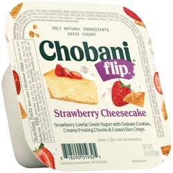 Chobani Yogurt, Greek, Strawberry Cheesecake
