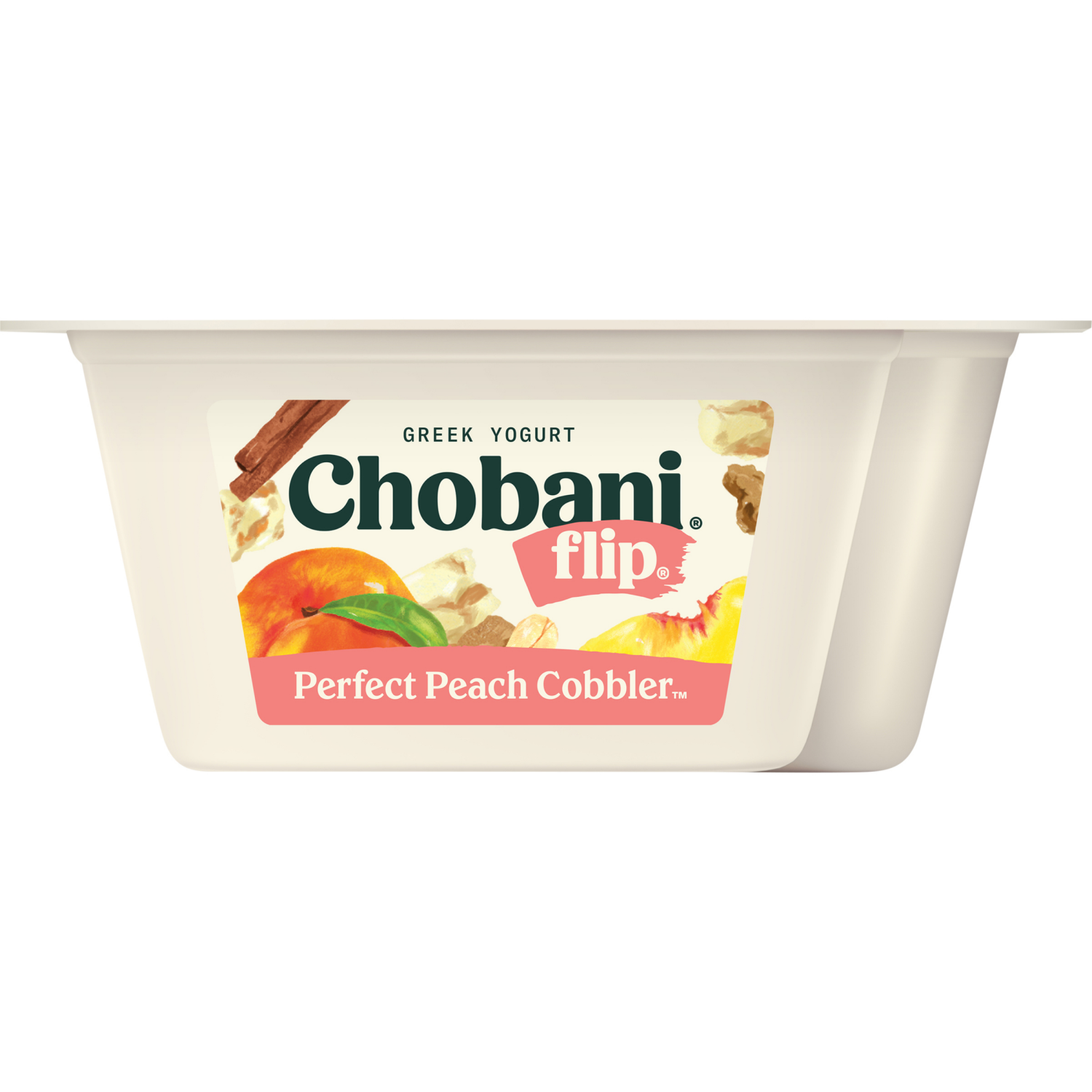 slide 5 of 5, Chobani Flip Greek Lowfat Perfect Peach Cobbler Yogurt 4.5 oz, 4.5 oz