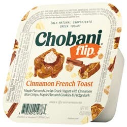 Chobani Flip Greek Cinnamon French Toast Yogurt 4.5 oz