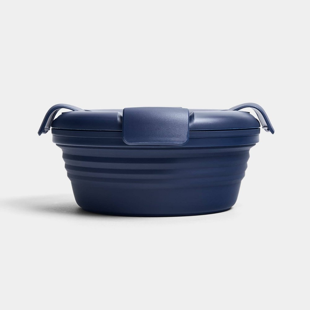 Stojo 36oz Collapsible Salad Bowl Denim 1 ct