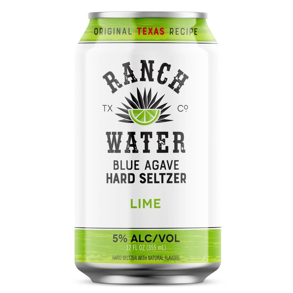 slide 2 of 3, Texas Ranchwater Co TX Ranch Water Lime & Grapefruit Blue Agave Hard Seltzer - 12pk/12 fl oz Cans, 12 ct, 12 fl oz