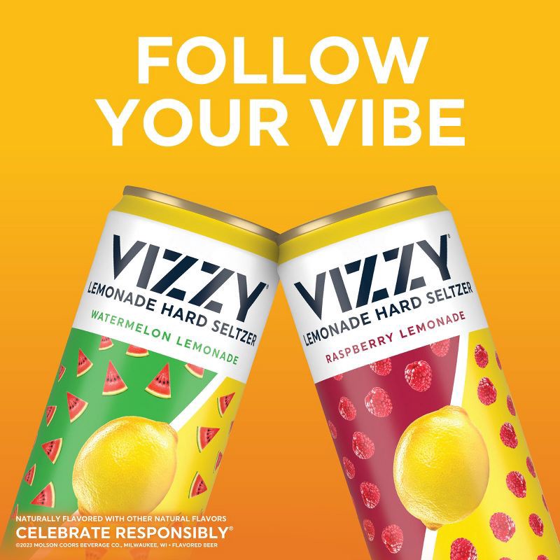 slide 8 of 8, Vizzy Hard Seltzer Tangy Lemonade Variety Pack - 12pk/12 fl oz Slim Cans, 12 ct; 12 fl oz