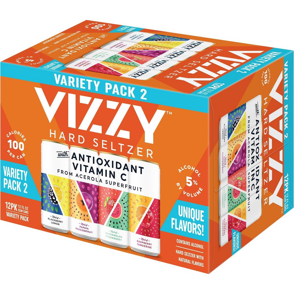 Vizzy Hard Seltzer Variety Pack 12 fl oz Shipt