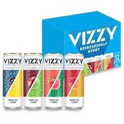 VIZZY Hard Seltzer Refreshingly Berry Variety Pack #2 - 12pk/12 fl oz Slim Cans