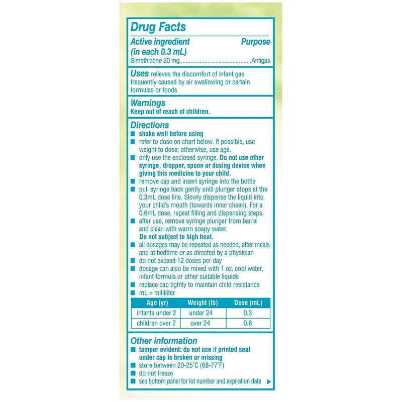 slide 2 of 7, Mylicon Infant Gas Relief Colic Dye Free Drops - 1 fl oz, 1 fl oz