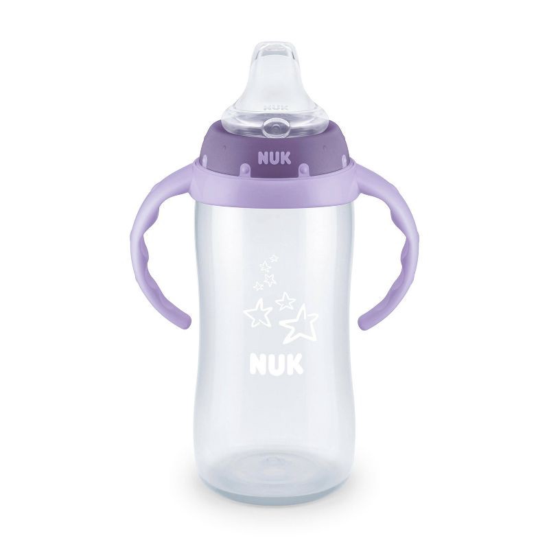 slide 1 of 5, NUK Large Learner Fashion Cup with Tritan - Purple - 10oz, 10 oz
