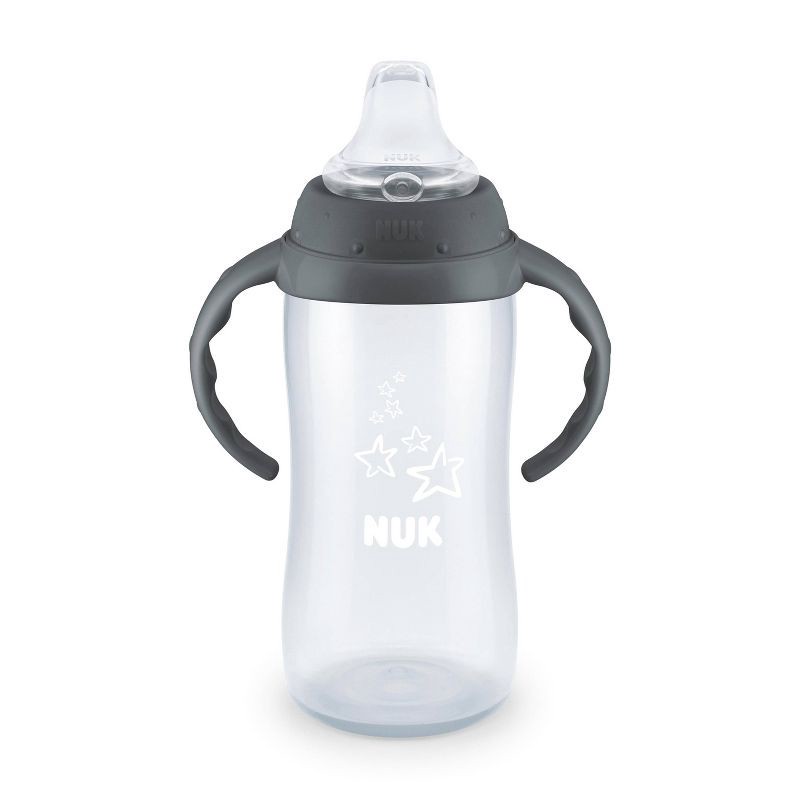 slide 1 of 5, NUK Large Learner Fashion Cup with Tritan - Gray - 10oz, 10 oz
