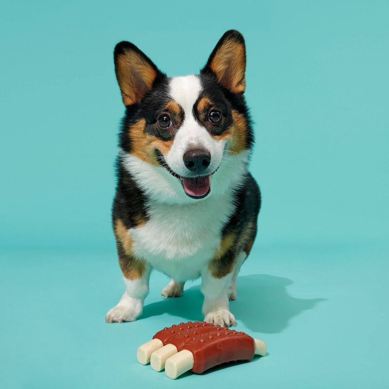 slide 4 of 5, BARK Super Chewer Wreck of Ribs Dog Toy, 1 ct