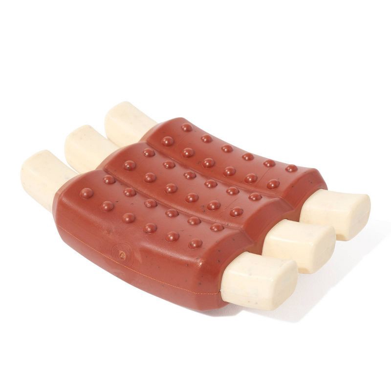 slide 1 of 5, BARK Super Chewer Wreck of Ribs Dog Toy, 1 ct