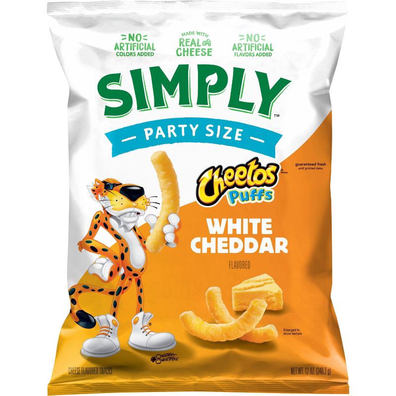 slide 1 of 13, Cheetos Simply Puffs White Cheddar - 12oz, 12 oz