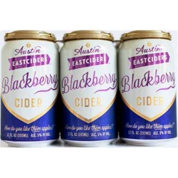 Austin Eastciders Blackberry Hard Cider - 6pk/12 fl oz Cans