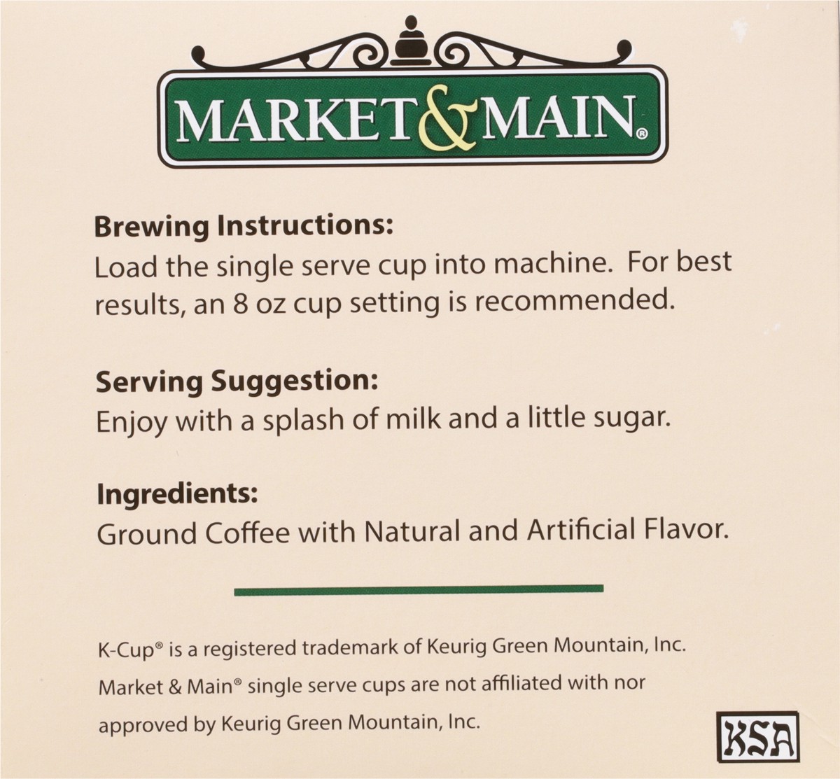 slide 12 of 12, Market & Main Single Serve Cups Ground Peppermint Bark Flavored Coffee 12 ea, 12 ct