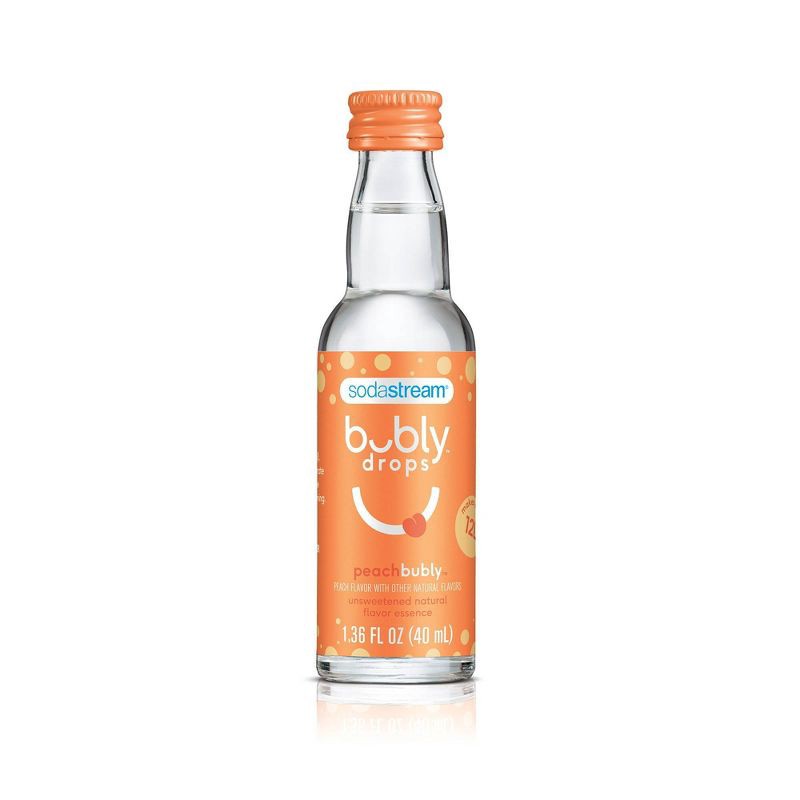 slide 2 of 4, SodaStream Bubly Peach Drops - 1.36 fl oz, 1.36 fl oz