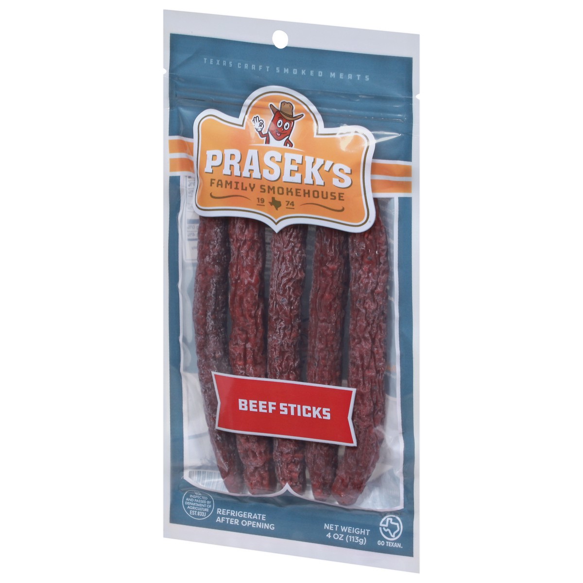 slide 7 of 9, Prasek's Beef Sticks - 4 oz, 4 oz