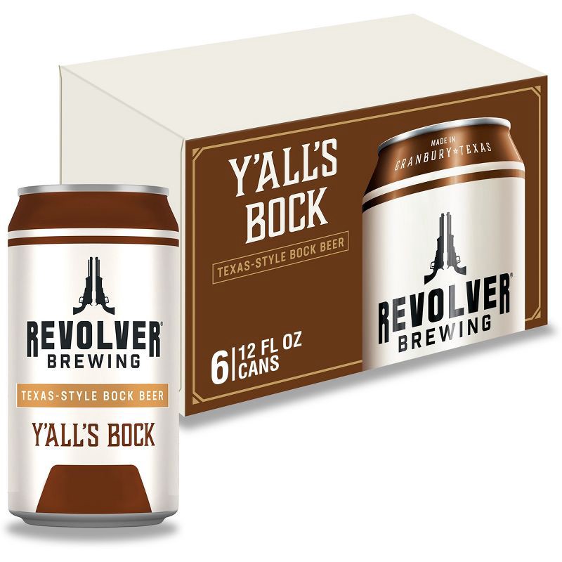 slide 1 of 8, Revolver Brewing Revolver Y'All's Bock Beer - 6pk/12 fl oz Cans, 6 ct; 12 fl oz
