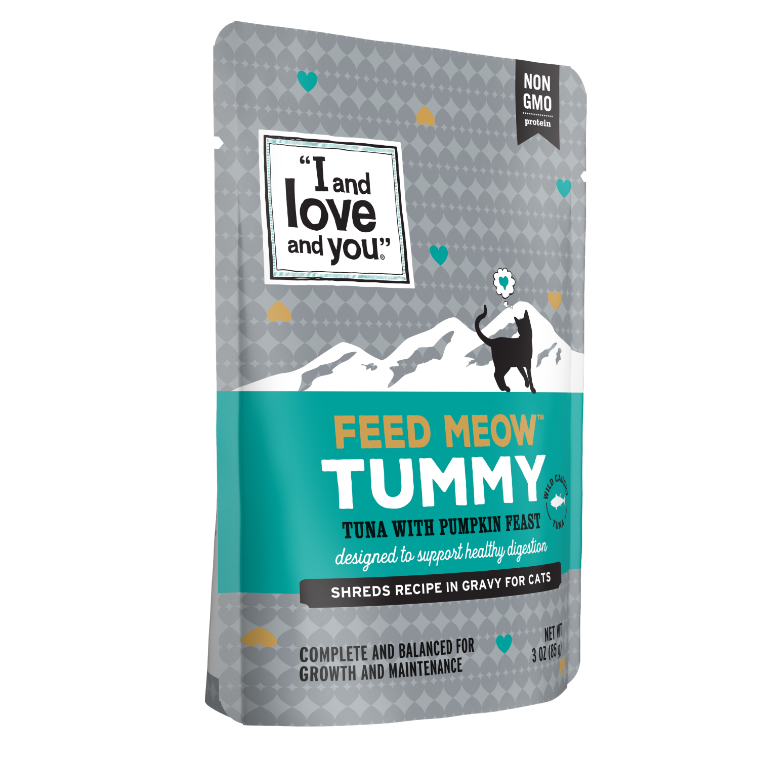 slide 3 of 3, I and Love and You Feed Meow Tummy Tuna with Pumpkin Feast Cat Food 3 oz, 3 oz
