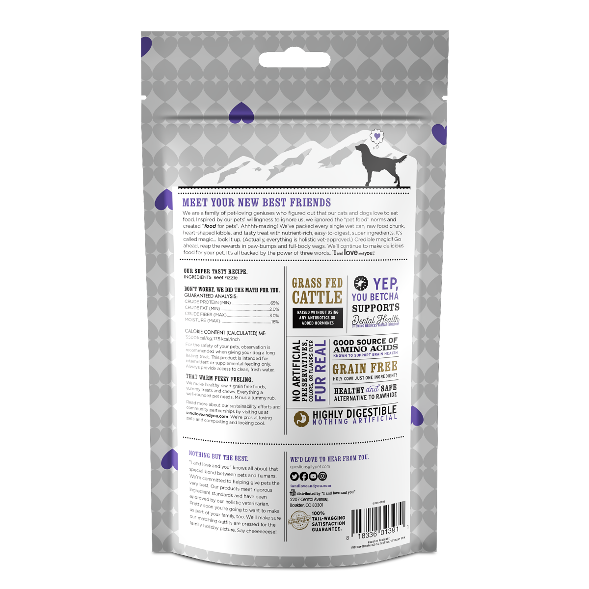 slide 6 of 9, I and Love and You Free Ranger Bully Stix Braided Beef Dog Treat 3 ea, 3 ct