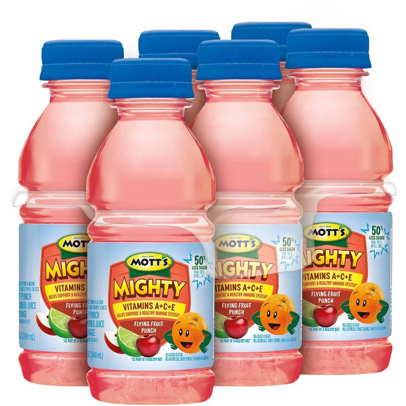 slide 6 of 7, Mott's Mighty Fruit Punch Juice Drink - 6pk/8 fl oz Bottles, 6 ct; 8 fl oz