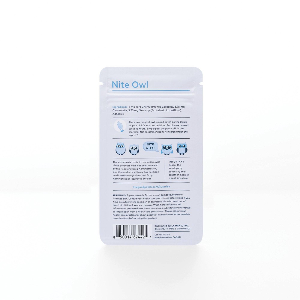 slide 3 of 4, The Good Patch Nite Owl Children's Plant Patch - 6ct, 6 ct