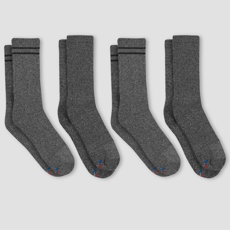 slide 2 of 3, Hanes Premium Men's X-Temp Athletic Socks 4pk -Charcoal Gray 6-12, 4 ct