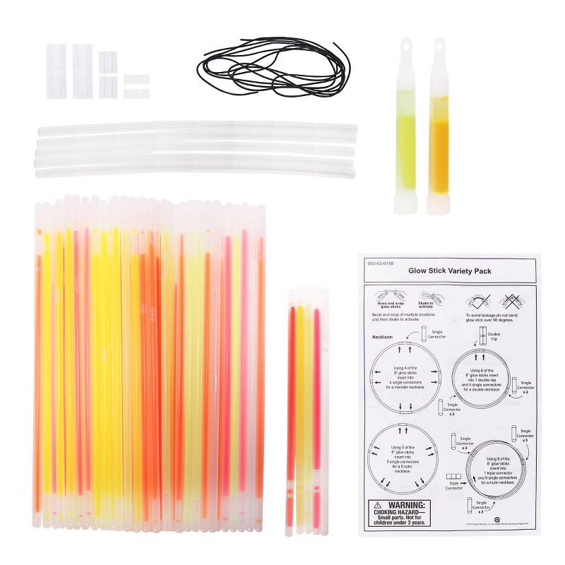 slide 4 of 4, 100ct Party Favor Glow Sticks' Pack - Spritz™: Multicolor Goodie Bag Favors for Kids, Myth & Fairytale Theme, 100 ct