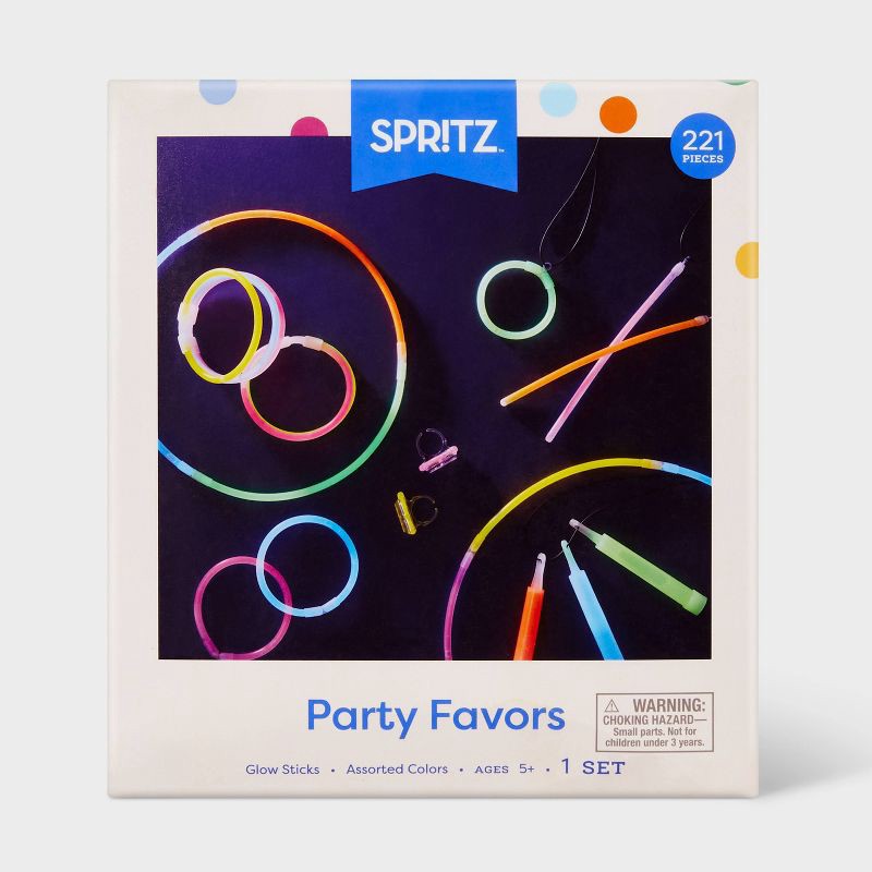 slide 4 of 4, 200ct Party Favor Glow Sticks' Pack - Spritz™: Multicolor Party Supplies for Kids, Myth & Fairytale Theme, 200 ct