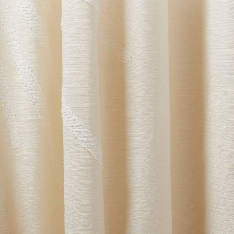 slide 4 of 4, Opalhouse designed with Jungalow 50"x84" Light Filtering Sunburst Window Curtain Panel Ivory - Opalhouse™ designed with Jungalow™, 1 ct