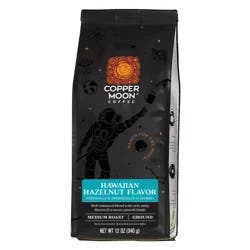 Copper Moon Coffee Hawaiian Hazelnut Ground, Medium Roast- 12 oz