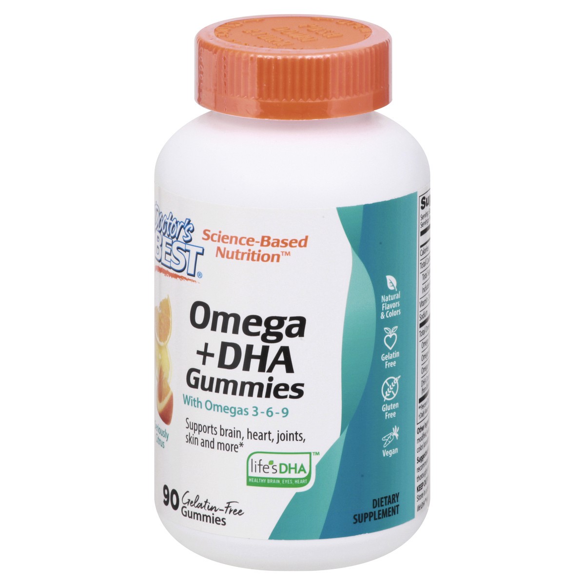 slide 4 of 11, Doctor's Best Gelatin-Free Gummies Seriously Citrus Omega + DHA 90 ea, 90 ct