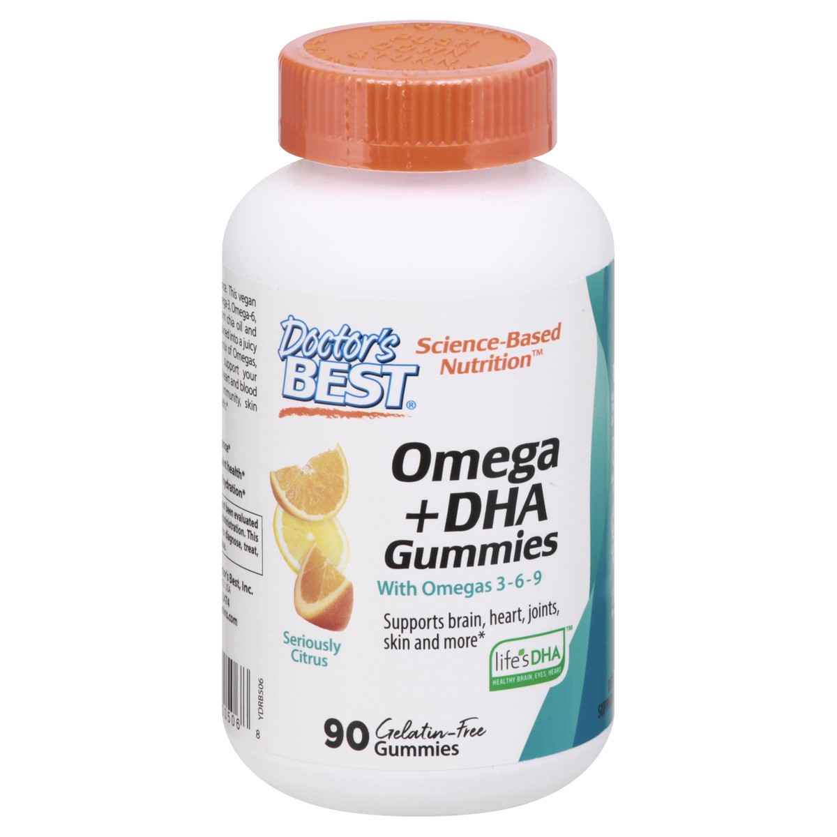 slide 8 of 11, Doctor's Best Gelatin-Free Gummies Seriously Citrus Omega + DHA 90 ea, 90 ct