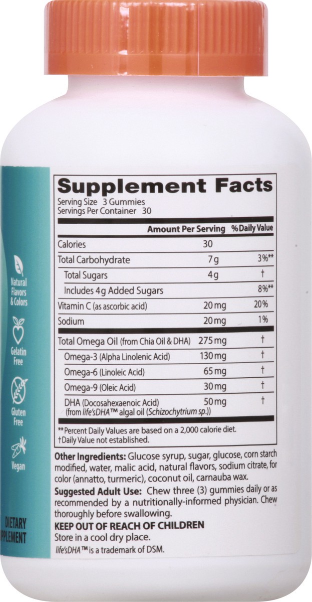 slide 10 of 11, Doctor's Best Gelatin-Free Gummies Seriously Citrus Omega + DHA 90 ea, 90 ct