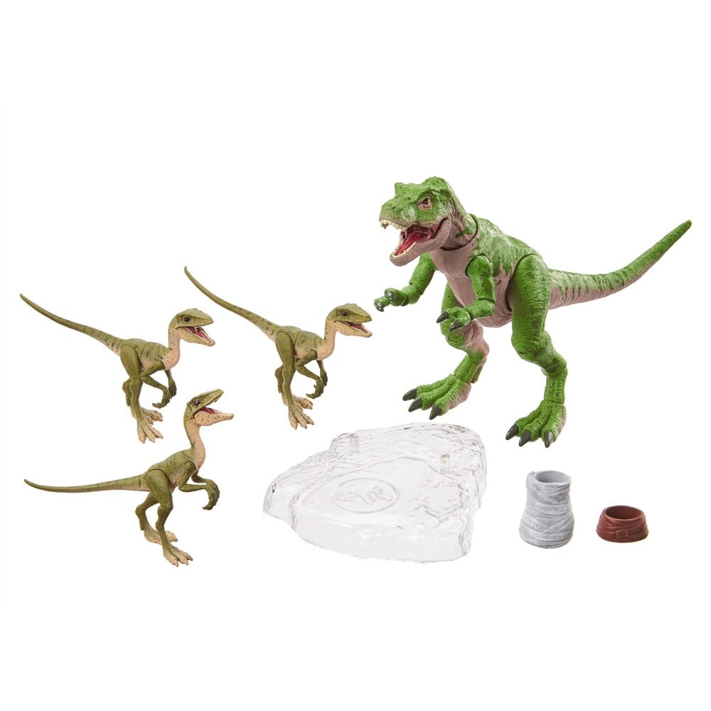 slide 6 of 6, Jurassic World Amber Collection Tyrannosaurus Rex & Compy Figures, 1 ct