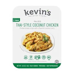 Kevin's Natural Foods Gluten Free Thai-Style Coconut Chicken - 16oz