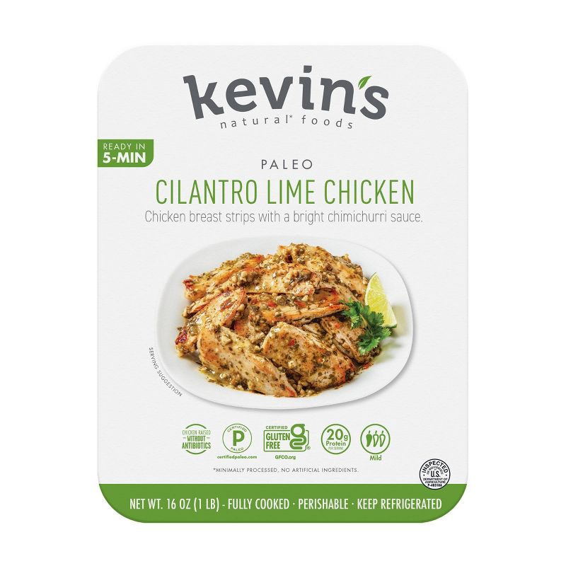 slide 1 of 6, Kevin's Natural Foods Kevin's Cilantro Lime Chicken - 16oz, 16 oz