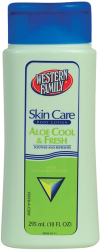 slide 1 of 1, Western Family Aloe Cool Fresh Lotion, 1 ct