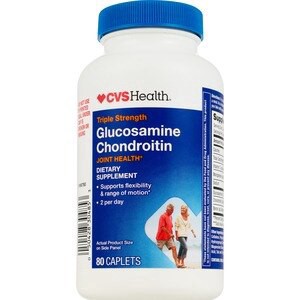 slide 1 of 1, Cvs Health Glucosamine Chondroitin Caplets, 80 Ct, 1 ct