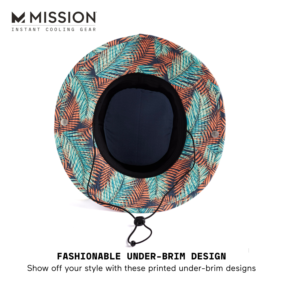 slide 3 of 4, Mission Cooling Bucket Hat Sea Palm, 1 ct