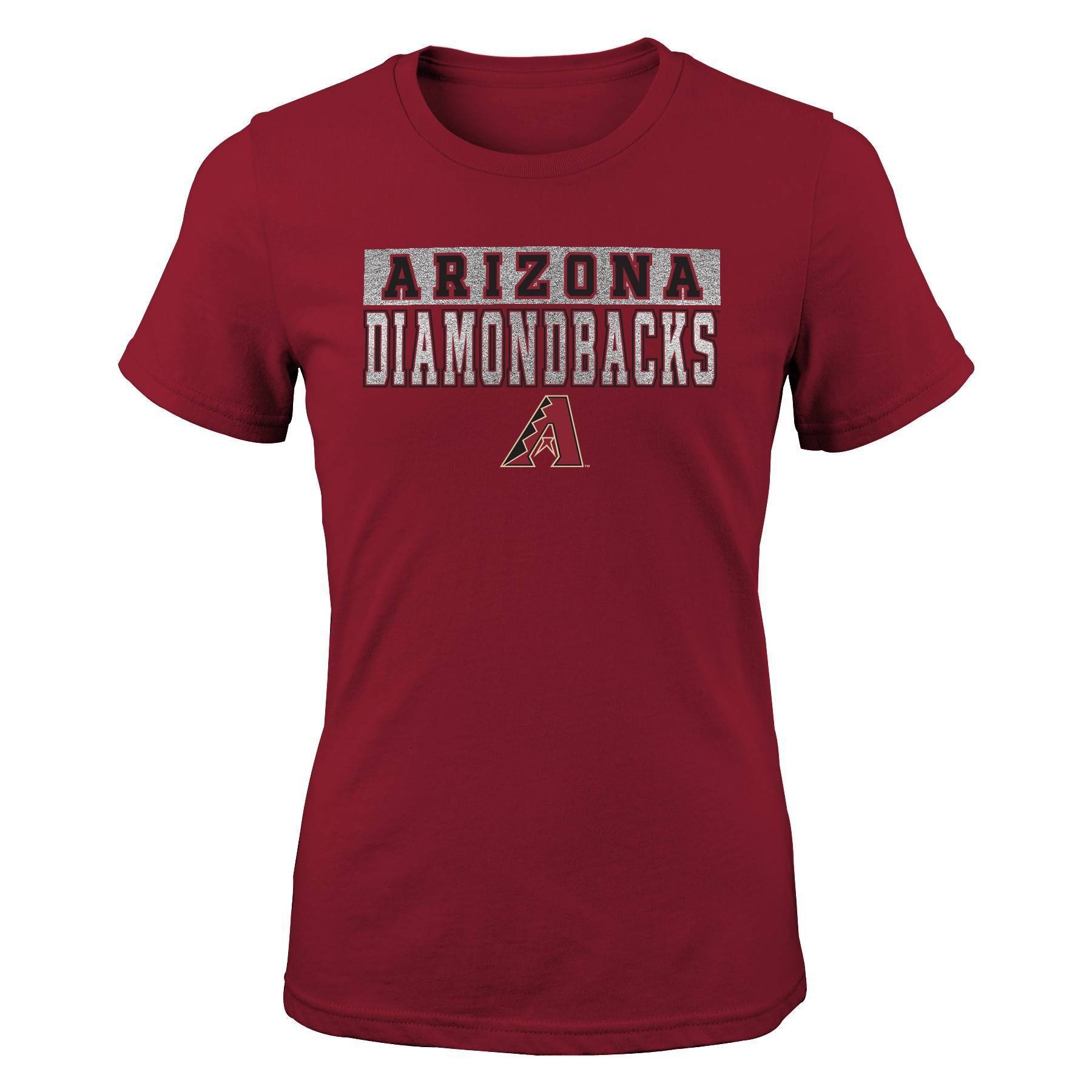 slide 1 of 1, MLB Arizona Diamondbacks Girls' Crew Neck T-Shirt - XL, 1 ct