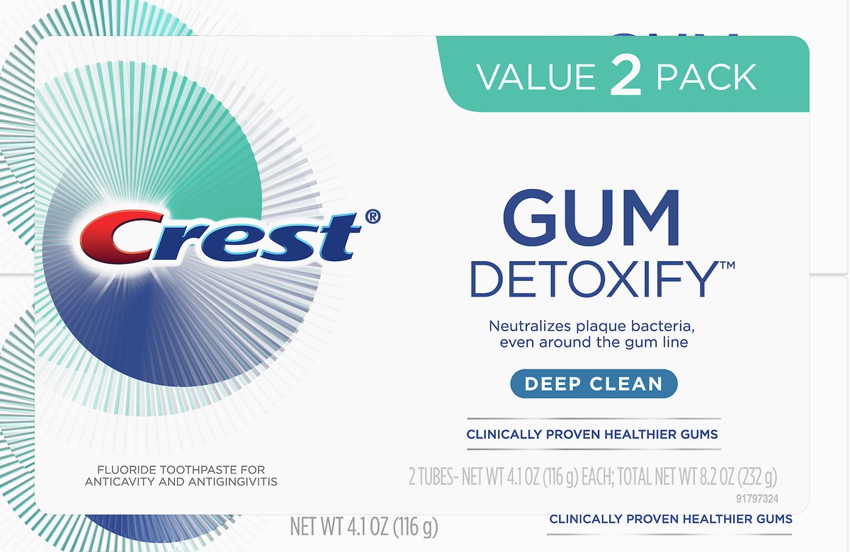 slide 3 of 3, Crest Gum Detoxify Value 2 Pack Deep Clean Toothpaste 2 ea, 2 ct