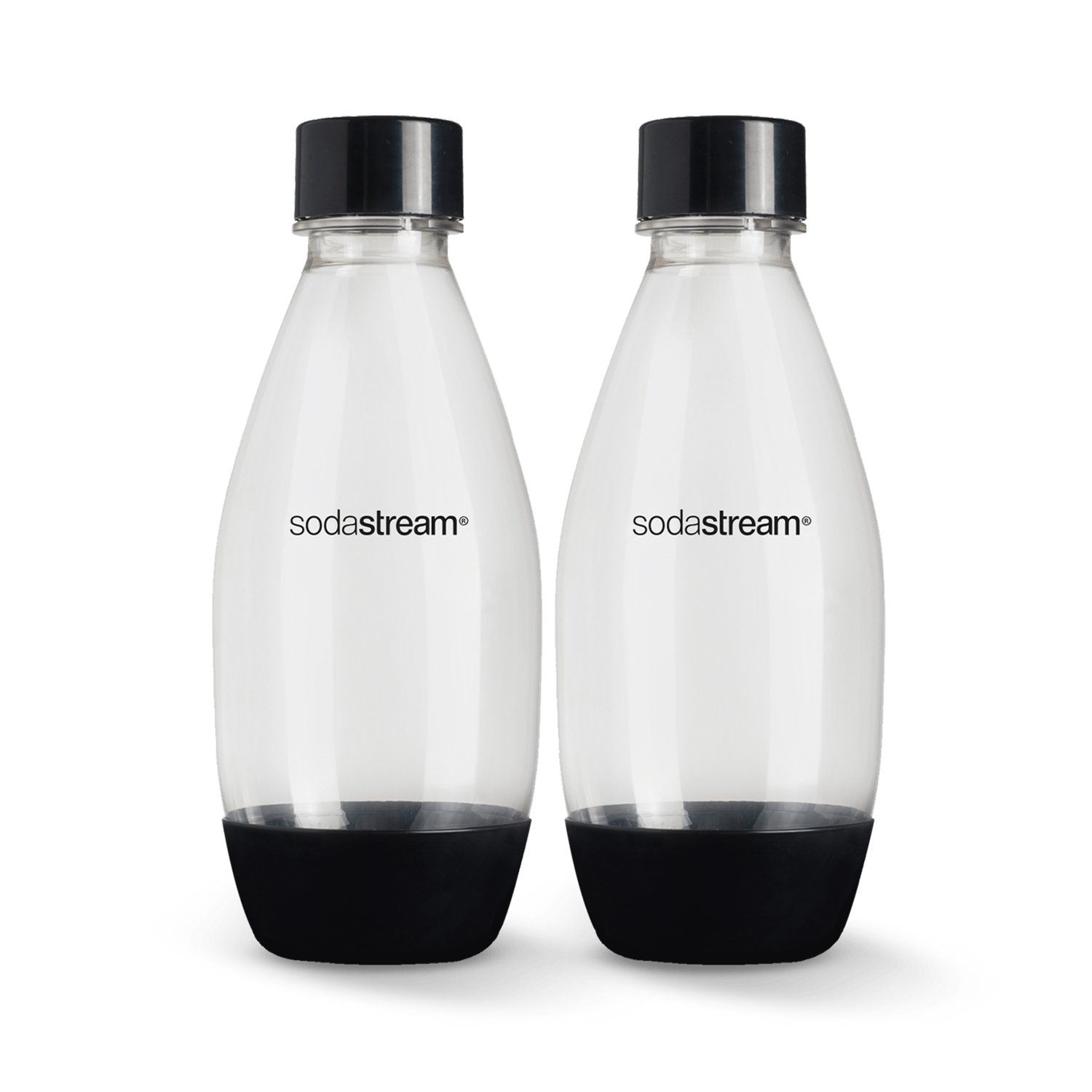 slide 3 of 3, SodaStream Slim Bottles, black, 0.5 liter, 2 ct