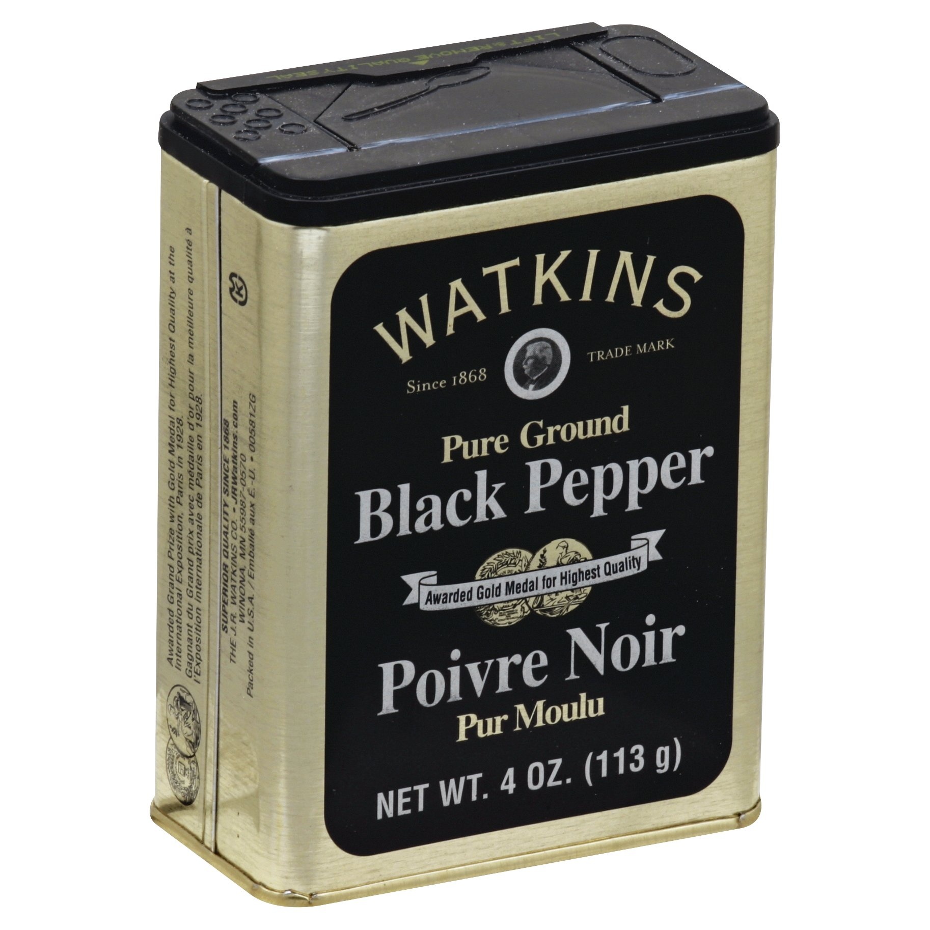 slide 1 of 4, Watkins Pure Ground Black Pepper, 4 oz