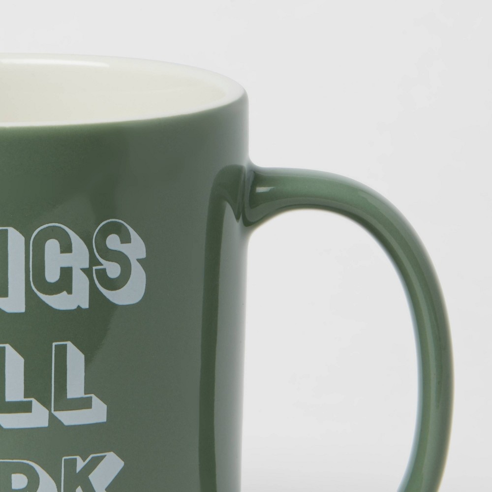 slide 3 of 3, Stoneware Things Will Work Out Mug - Room Essentials, 15 oz